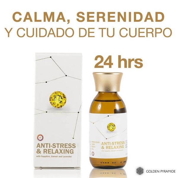 Aceite relajante anti-estrés. Calma, serenidad y cuidado de tu cuerpo